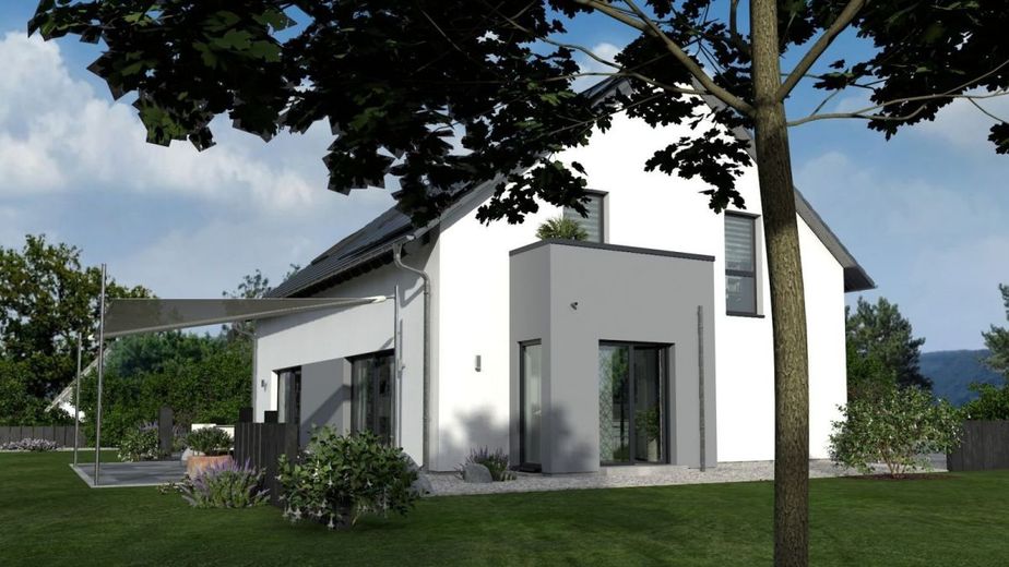 EIN HAUS - ZWEI OPTIONEN – Ansicht Garten