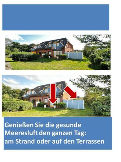 Umrahmt von 2 Sonnenterrassen