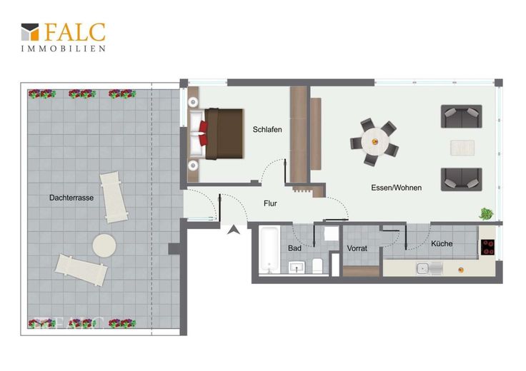 Exklusives Penthouse im Zentrum – Grundriss