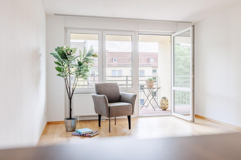 Südausrichtung Wohnzimmer