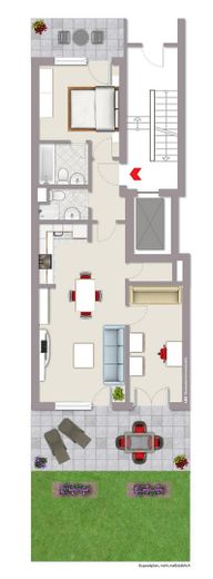 3 Zimmerwohnung am Alexanderplatz EG eigner Garten TG Möbliert Doorman – Foto 22