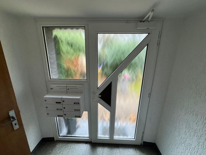 Attraente appartamento di 3 locali appena ristrutturato in un condominio ben tenuto – Gepflegte Eingangstür