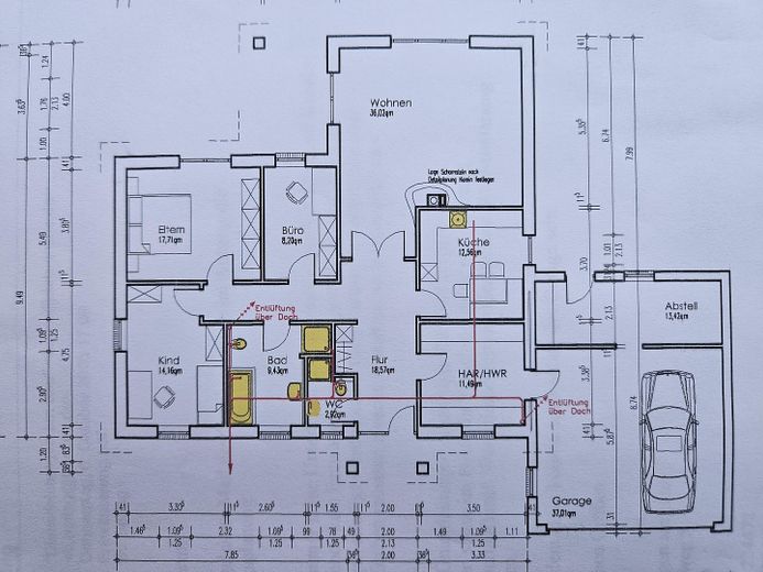 Provisionsfreier Bungalow in ruhiger Lage – Grundriss