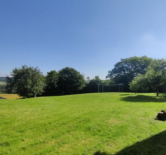 Wiese hinter den Häusern B2