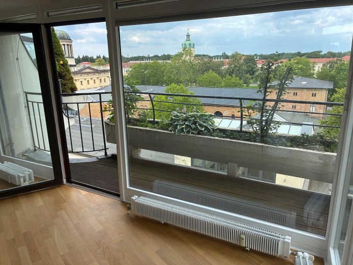 Ausblick von innen 5. OG