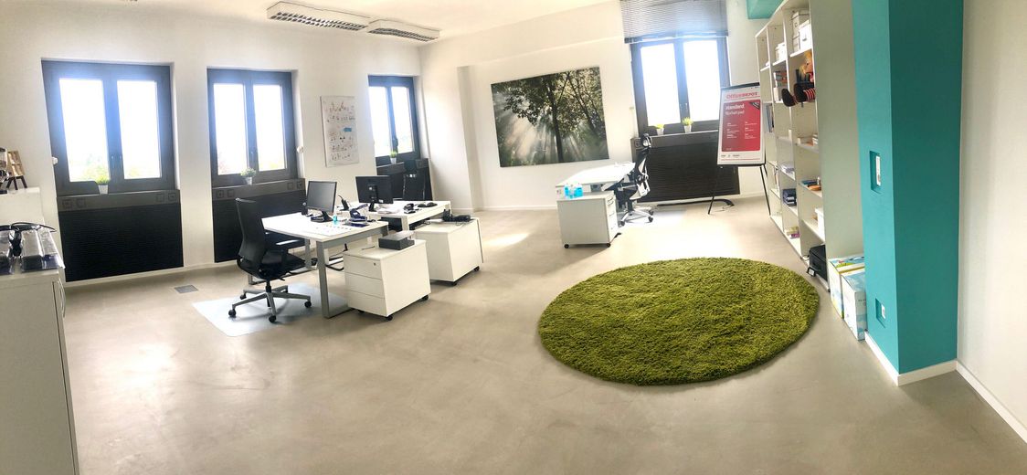 Einzelbüro erweiterbar bis ganze Etage Toplage-Sendling – Glasfaser – Aufzug – Parkplätze – Bürobeispiel