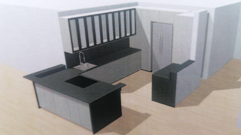 Neu umgebaute Traumwohnung in zentraler Lage von Memmingen – Küche Plan