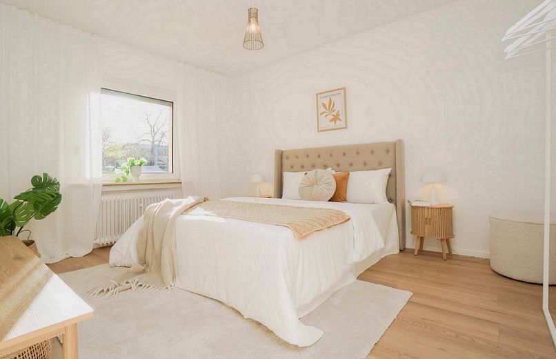 Zentral wohnen – helle 3-Zi-Wohnung mit hervorragender Verkehrsanbindung – provisionsfrei! – Schlafzimmer