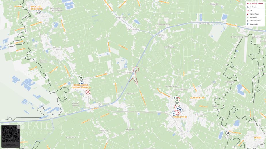 Baugrundstück am Küstenkanal - Erholung, Natur und Lebensqualität – Lageplan
