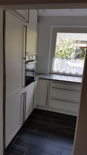 Maison mitoyenne de bout bien entretenue à Fleestedt directement au Höpen – Küche