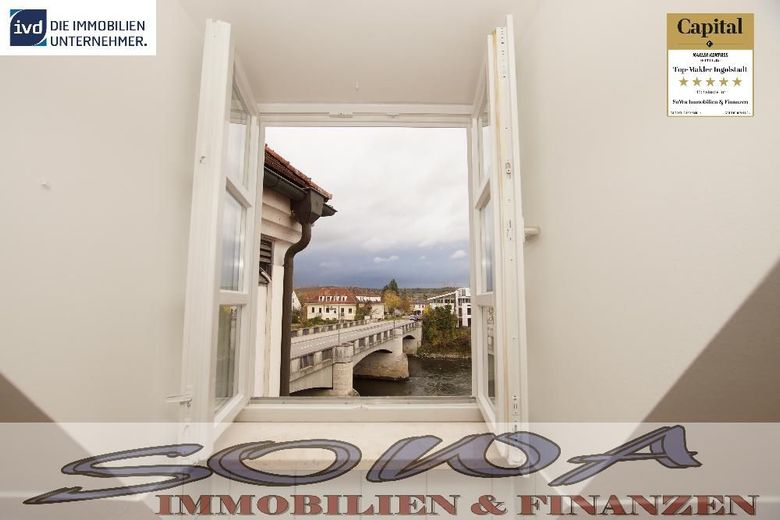 Schöne 3 Zimmer Wohnung im Zentrum mit Blick auf das Schloss in Neuburg zu vermieten - Ein neues Zuhause von SOWA Immobilien und Finanzen Ihr Experte vor Ort – Bild 1