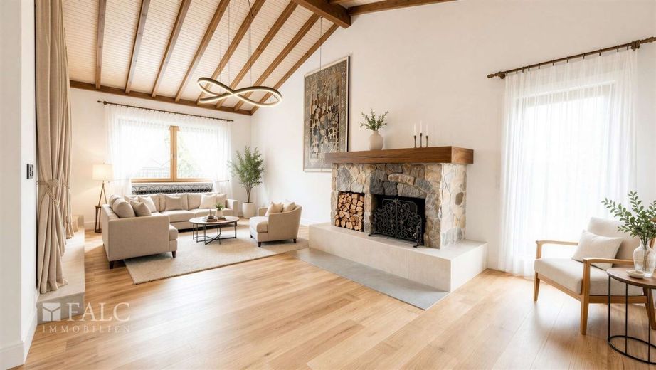 Familienidylle in Groß-Gerau - ein Zuhause mit Garten, Pool &amp; viel Platz – Wohnzimmer Gestaltungsvorschlag