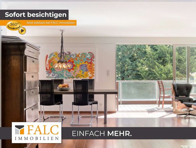 DG-Traum mit Kamin &amp; großem Balkon ins Grüne | 110 m² – Bild 1