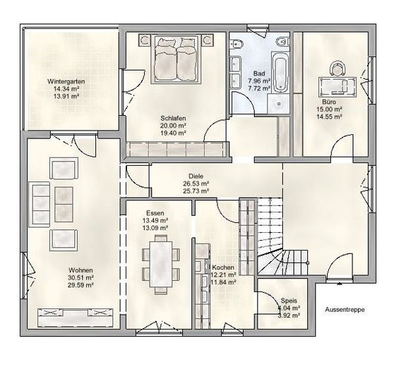 Großzügiger Wohntraum mit Potenzial: 7 Zimmer und unverbaubare Sicht in Wörth-Schaidt! – Grundriss 1 EG
