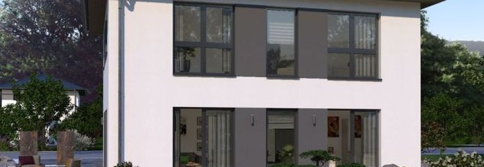 MODERNES WOHNHAUS MIT ELEGANTEM WALMDACH