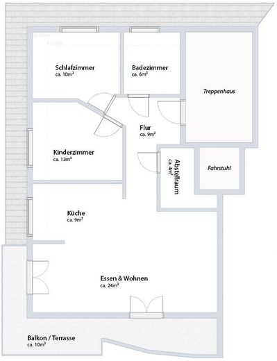 Grundriss Wohnung