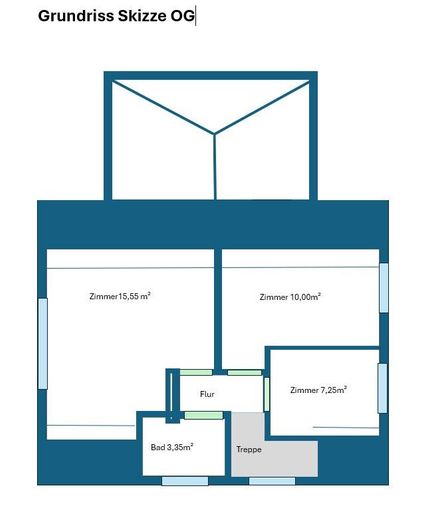 Grundriss Skizze Obergeschoss