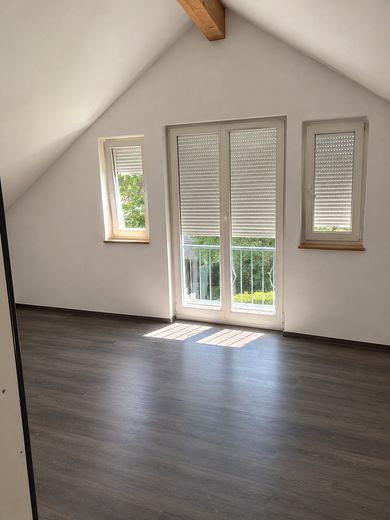 Sehr sonniges Holzhaus, KfW60, Isny-Großholzleute, EG barrierefrei, – Schlafzimmer 2 DG