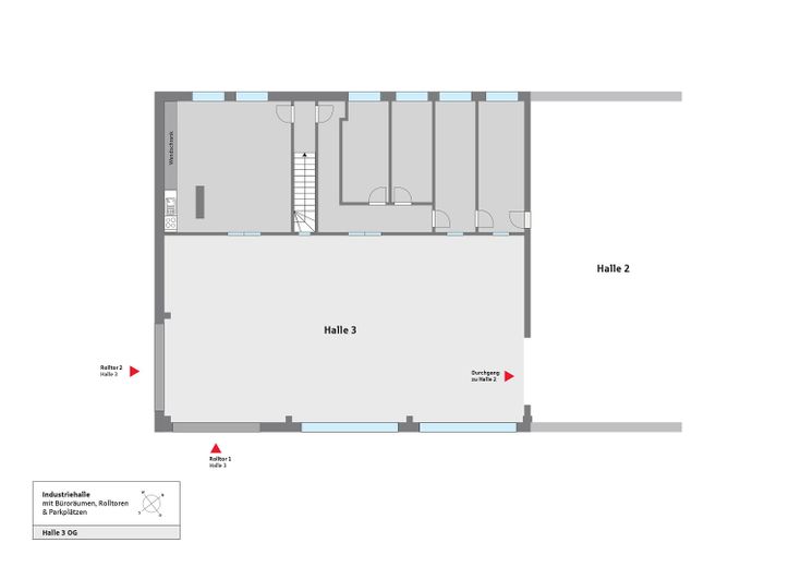 Grundriss Halle 3 OG