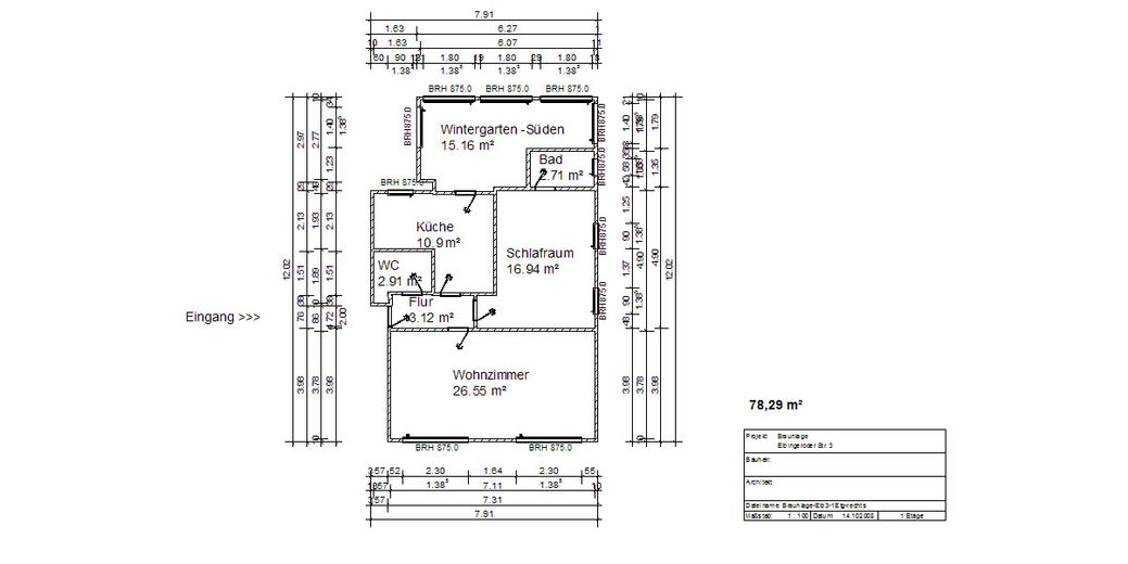 Grundriss 1.OG Rechts