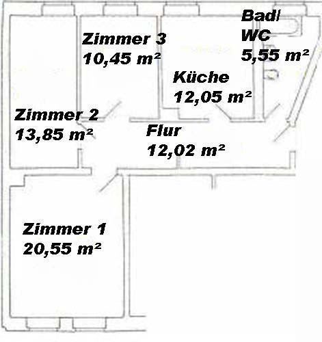 Gepflegte 3-Zimmer mit Laminat und Wannenbad in Uni- und Zentrumsnähe* – 02A188