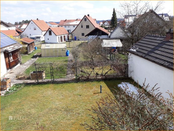 Gartenansicht vom Balkon