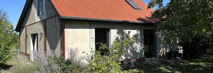 Droomachtig perceel met huis in de Uckermark – midden in het biosfeerreservaat, water en bos – Aussenansicht Südosten