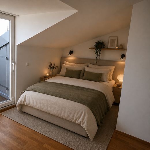 schöne lichtdurchflutete Dachterrassenwohnung in Germering, 3 Zi – provisionsfrei – Schlafzimmer 