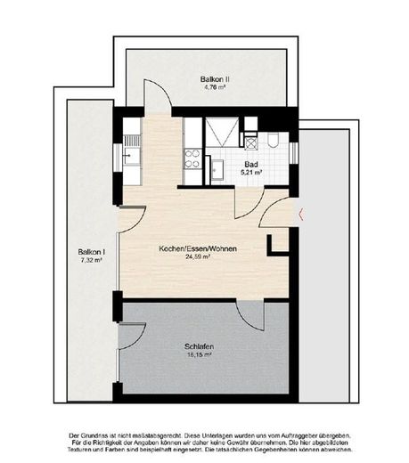 Penthouse für jedes Alter – barrierefreies Wohnen mit Dachterrasse und Weitblick – Grundriss