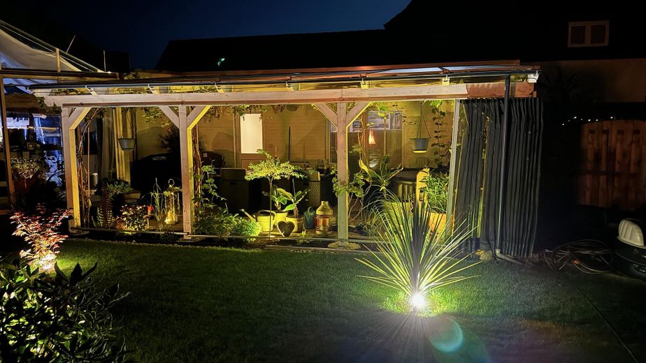 Terrasse bei Nacht