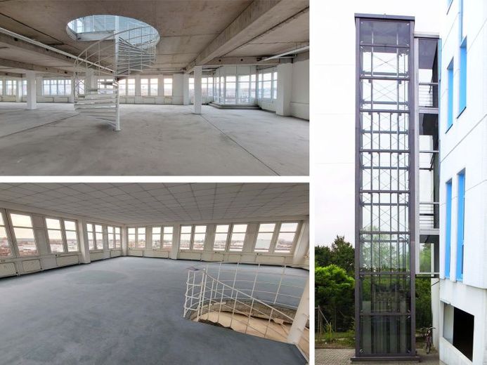 Büro-/ Produktions-/ Lagerfläche im Gewerbepark Wiedemar, Dachterrasse, Lastenaufzug mögl. – फोटो 1