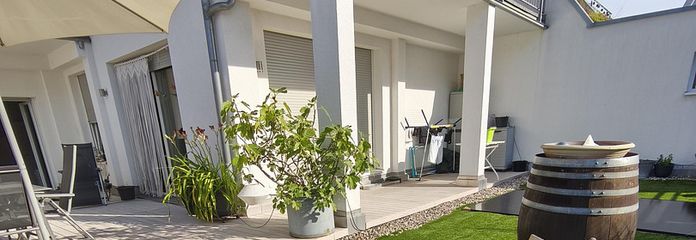 5-Zimmer-Wohnung mit großem Dachgarten - provisionsfrei! – Dachgarten - eine Oase im Ort