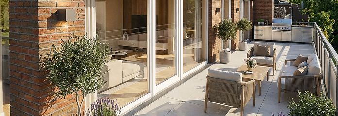 Süd-West Dachterrasse