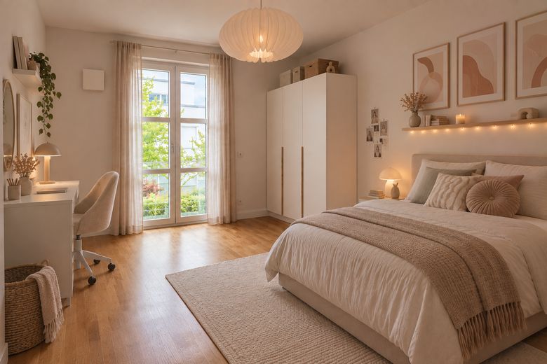 Jungfernsee'deki Belvedere'de yaşam – Güneş alan güney bahçeli şık yarı müstakil ev – Kinderzimmer visualisiert