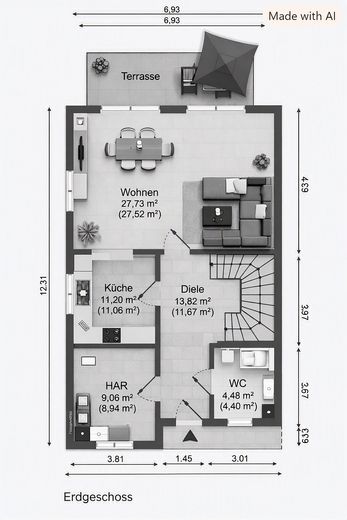 High-quality semi-detached houses on Kümmelsberg – first occupancy from February 2027 – Photo 9