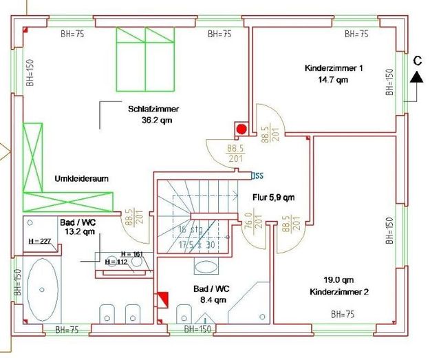 236 m² woonoppervlak + zelfstandige woning, 735 m² perceel – ruime woning in Wolfsburg-Kästorf – Foto 25