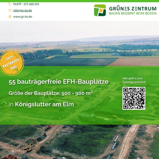 Bauträgerfreie Bauplätze in Königslutter! – Steuervorteile sichern 
