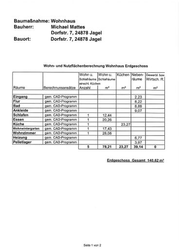 Wohn/Nutzflächen EG