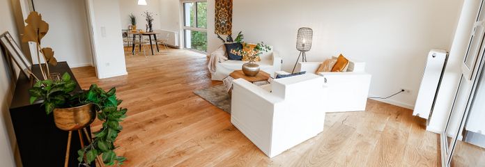 Modern droomappartement in een 2-MFH met zonnig balkon op de 1e verdieping, energieklasse A