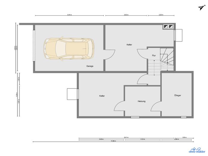 Ein Zuhause mit Charakter – stilvoll saniertes Architektenhaus am Feldrand – Kellergeschoss