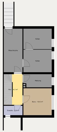 Grundriss KG / Souterrain