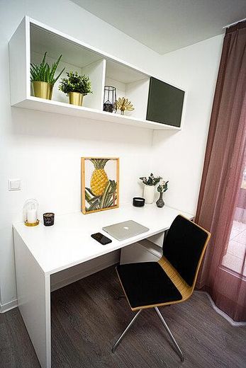 Attractive 1-room apartment in Campus Gardens, Heidelberger Bahnstadt – directly from the owner – Arbeitsbereich