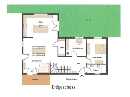 großes individuell erbautes Einfamilienhaus mit Einliegerwohnung in Pausndorf-Solar & Wärmepumpe – Erdgeschoss
