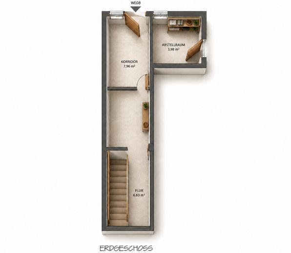 Apartamento dúplex renovado de 2 habitaciones con cocina, baño y plaza de aparcamiento en Lingenfeld – Foto 9