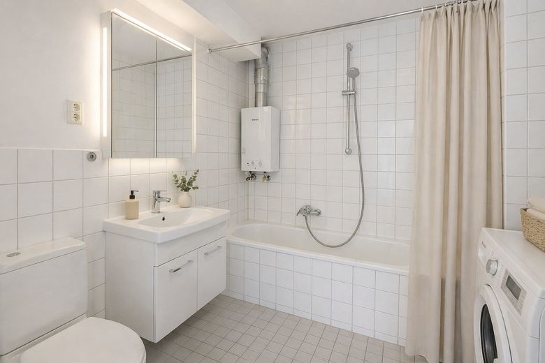 Gepflegtes Badezimmer