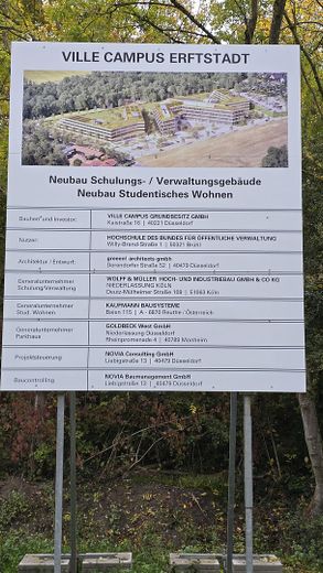 Informationstafel Ville Campus