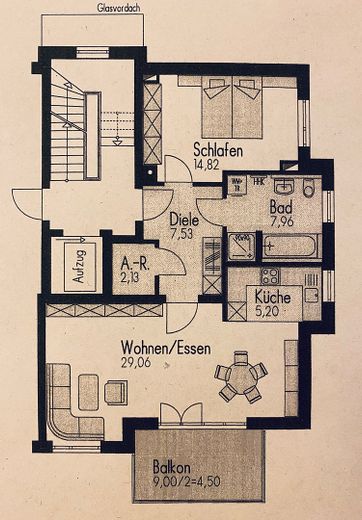 Exclusive -2-Zimmer-Whg, mit großzügigem Balkon – Foto 2