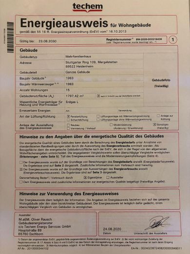 Energieausweiss