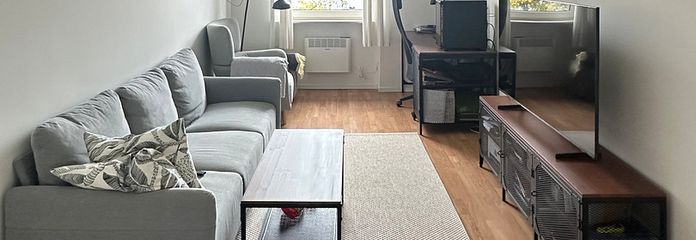 renovated 2-room apartment in Bockenheim – Wohnzimmer
