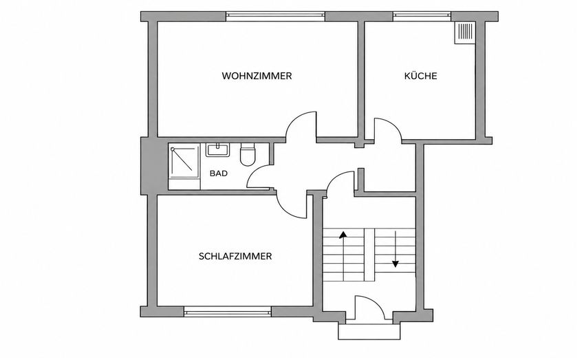 Erstvermietung nach Sanierung | Helle 2-Zimmer Wohnung mit Balkon und Einbauküche – Foto 12